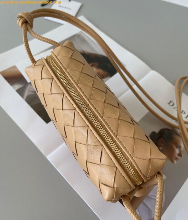 Replica Bottega Veneta Loop Mini Bag In Almond Intrecciato Lambskin 8