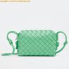 Replica Bottega Veneta Loop Mini Bag In Green Intrecciato Lambskin 2