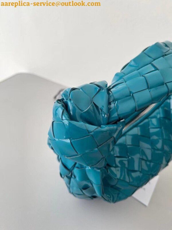 Replica Bottega Veneta BV Jodie Mini Bag In Blaster Intrecciato Patent Leather 4