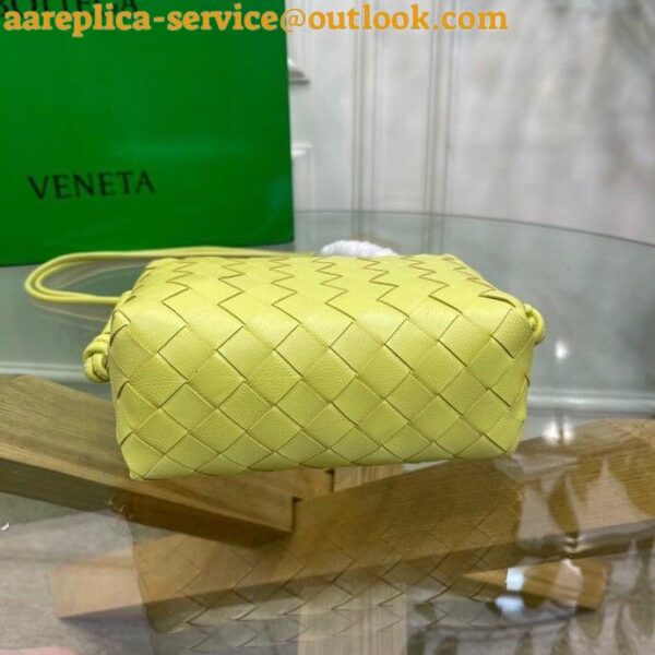 Replica Bottega Veneta Loop Mini Bag In Kiwi Intrecciato Lambskin 6