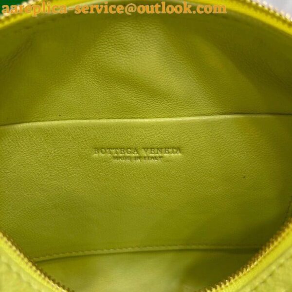 Replica Bottega Veneta Loop Mini Bag In Kiwi Intrecciato Lambskin 13