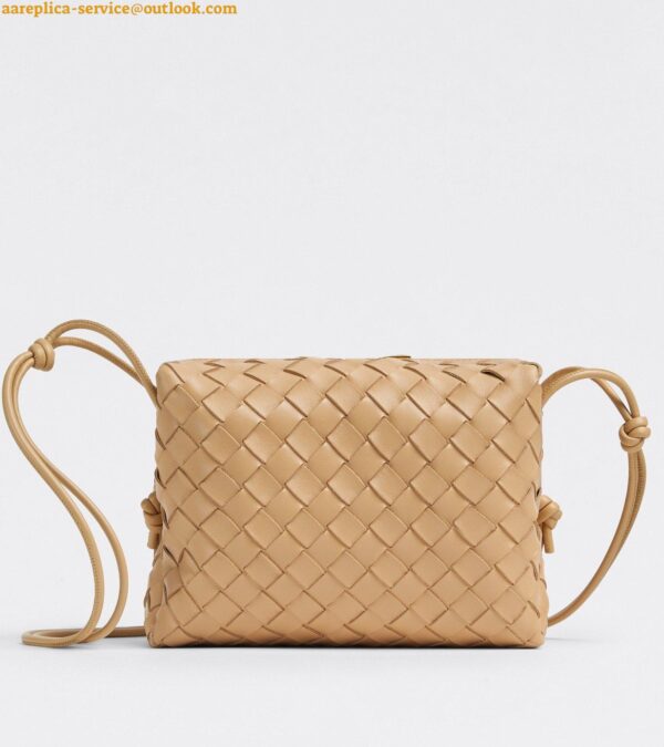 Replica Bottega Veneta Loop Small Bag In Almond Intrecciato Lambskin 3