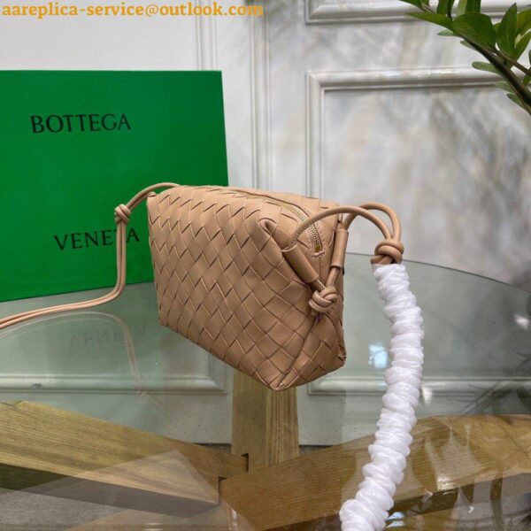 Replica Bottega Veneta Loop Small Bag In Almond Intrecciato Lambskin 6