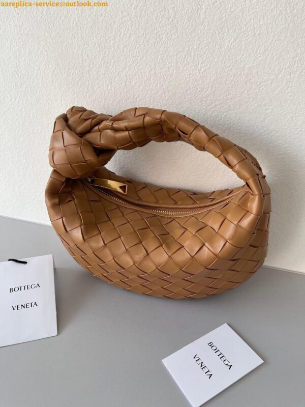 Replica Bottega Veneta BV Jodie Mini Bag In Caramel Intrecciato Lambskin 7