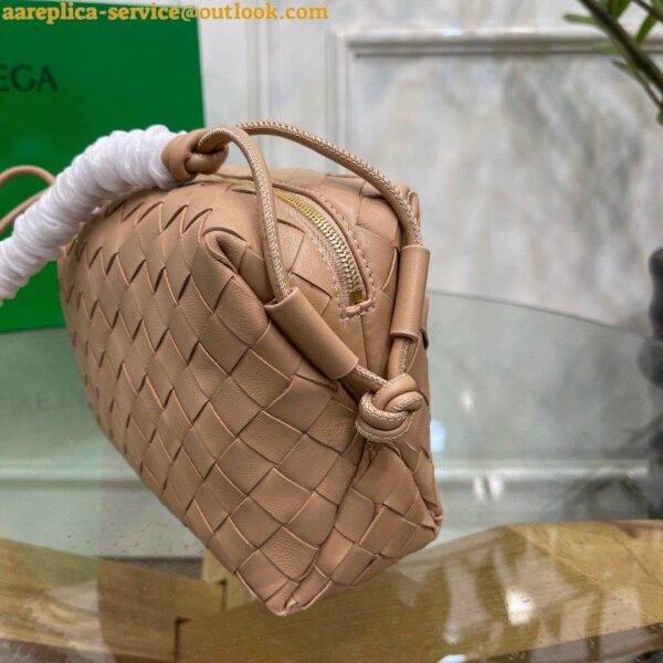 Replica Bottega Veneta Loop Small Bag In Almond Intrecciato Lambskin 11