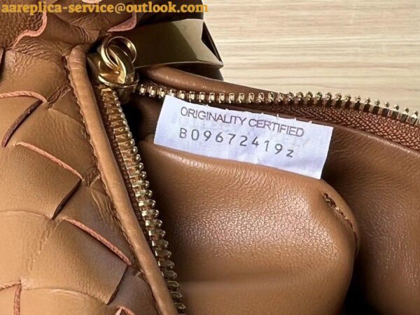 Replica Bottega Veneta BV Jodie Mini Bag In Caramel Intrecciato Lambskin 8