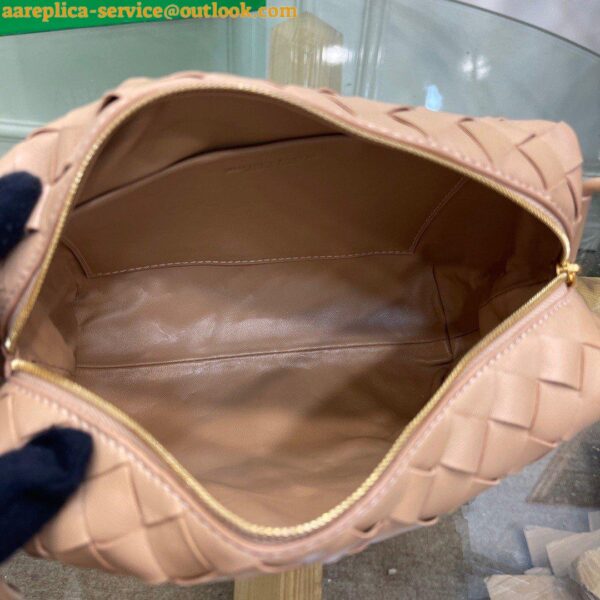 Replica Bottega Veneta Loop Small Bag In Almond Intrecciato Lambskin 12