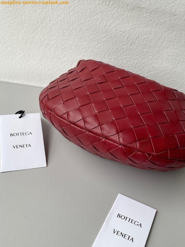 Replica Bottega Veneta BV Jodie Mini Bag In Dark Red Intrecciato Lambskin 11