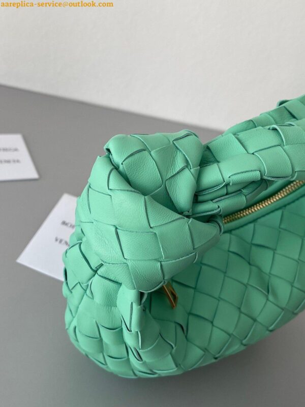 Replica Bottega Veneta BV Jodie Mini Bag In Fountain Intrecciato Lambskin 7