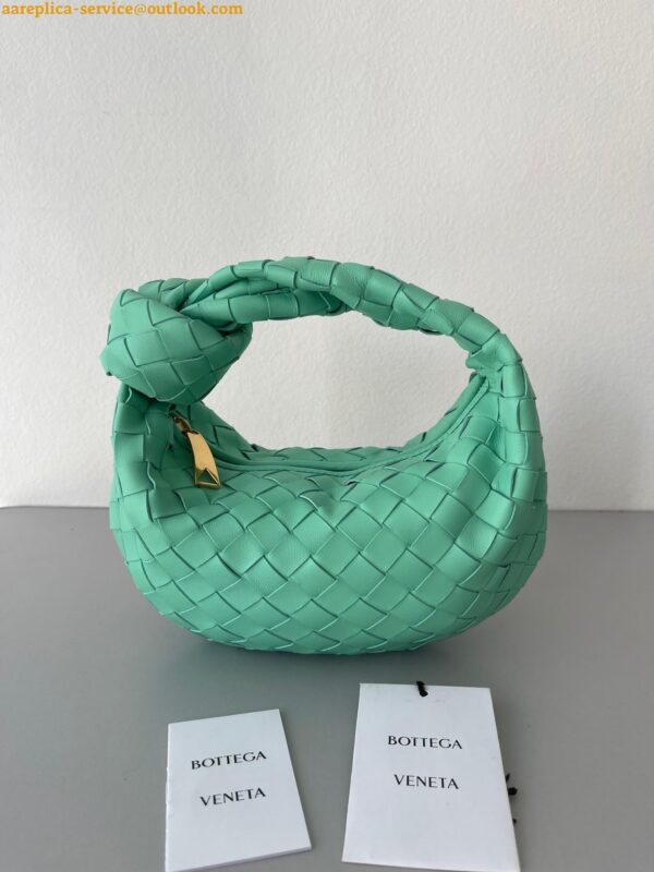 Replica Bottega Veneta BV Jodie Mini Bag In Fountain Intrecciato Lambskin 13