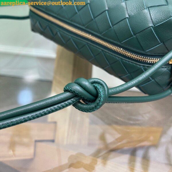 Replica Bottega Veneta Loop Small Bag In Raintree Intrecciato Lambskin 7