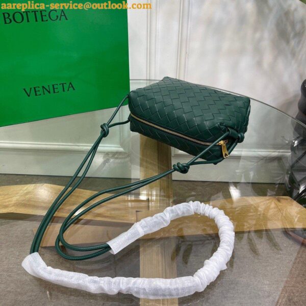 Replica Bottega Veneta Loop Small Bag In Raintree Intrecciato Lambskin 9