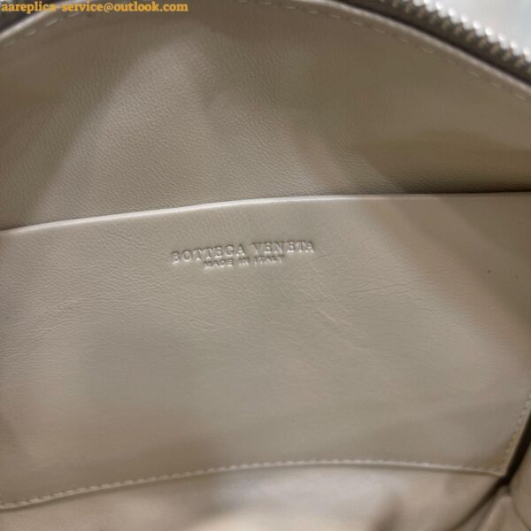 Replica Bottega Veneta Loop Small Bag In Silver Intrecciato Lambskin 10