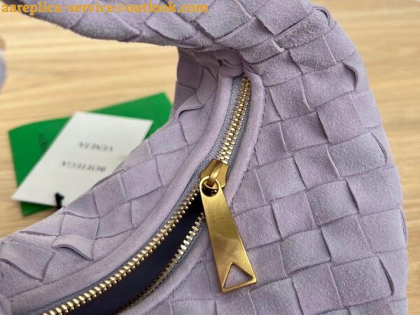 Replica Bottega Veneta BV Jodie Mini Bag In Lilac Intrecciato Suede 4