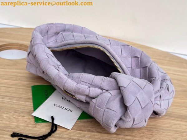 Replica Bottega Veneta BV Jodie Mini Bag In Lilac Intrecciato Suede 6