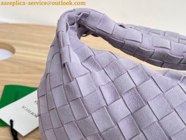 Replica Bottega Veneta BV Jodie Mini Bag In Lilac Intrecciato Suede 8