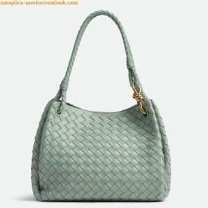 Replica Bottega Veneta Parachute Large Bag in Sauge Intrecciato Lambskin