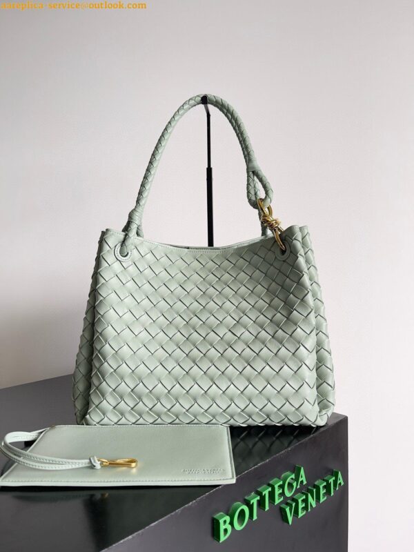 Replica Bottega Veneta Parachute Large Bag in Sauge Intrecciato Lambskin 5