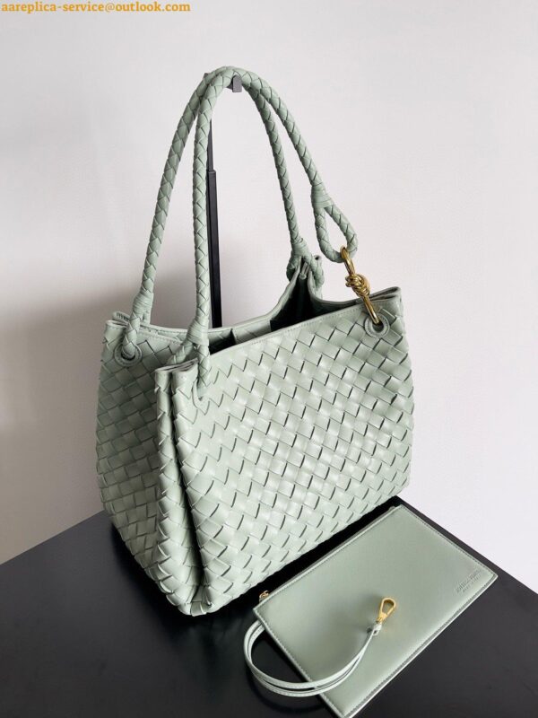 Replica Bottega Veneta Parachute Large Bag in Sauge Intrecciato Lambskin 6