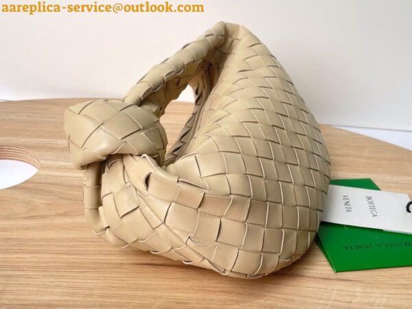 Replica Bottega Veneta BV Jodie Mini Bag In Porridge Intrecciato Lambskin 3