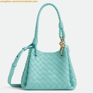 Replica Bottega Veneta Parachute Small Bag in Green Oasis Intrecciato Lambskin