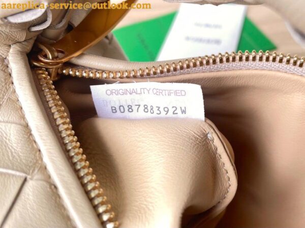 Replica Bottega Veneta BV Jodie Mini Bag In Porridge Intrecciato Lambskin 8