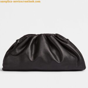 Replica Bottega Veneta Large Pouch Clutch Bag In Black Calfskin