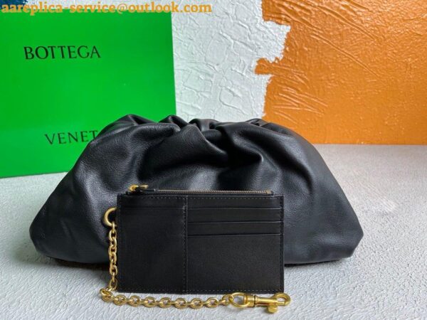 Replica Bottega Veneta Large Pouch Clutch Bag In Black Calfskin 5