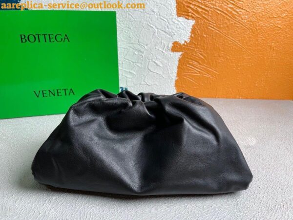 Replica Bottega Veneta Large Pouch Clutch Bag In Black Calfskin 6