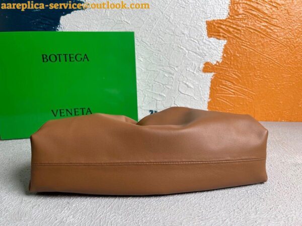 Replica Bottega Veneta Large Pouch Clutch Bag In Brown Calfskin 6