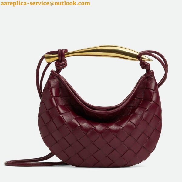 Replica Bottega Veneta Sardine Mini Bag In Barolo Intrecciato Lambskin 3