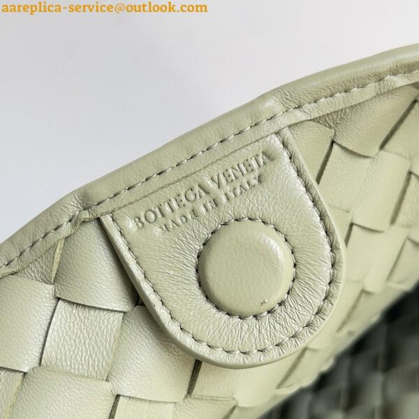 Replica Bottega Veneta Sardine Medium Bag in Travertine Intrecciato Lambskin 13