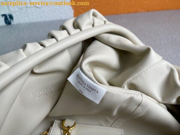 Replica Bottega Veneta Large Pouch Clutch Bag In White Calfskin 11