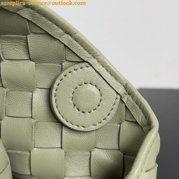 Replica Bottega Veneta Sardine Mini Bag in Travertine Intrecciato Lambskin 12