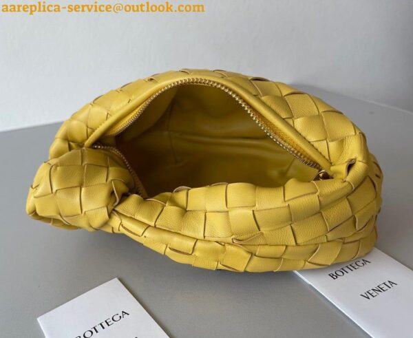 Replica Bottega Veneta BV Jodie Mini Bag In Yellow Intrecciato Lambskin 9