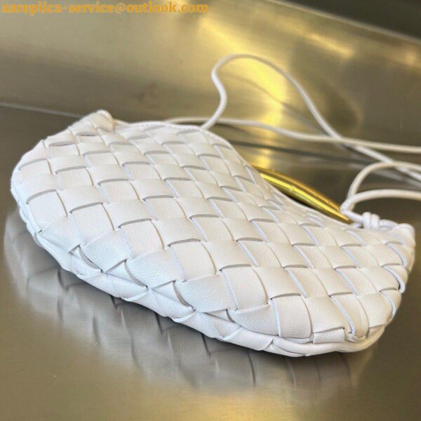 Replica Bottega Veneta Sardine Mini Bag In White Intrecciato Lambskin 7