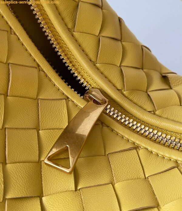 Replica Bottega Veneta BV Jodie Mini Bag In Yellow Intrecciato Lambskin 11