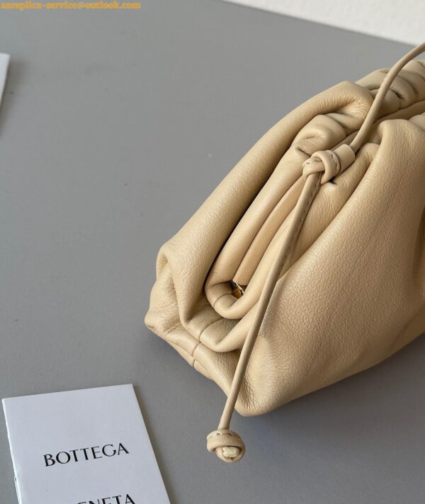 Replica Bottega Veneta Mini Pouch with Strap in Almond Calfskin 7