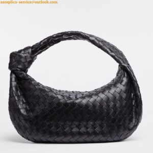 Replica Bottega Veneta BV Jodie Small Bag In Black Intrecciato Lambskin