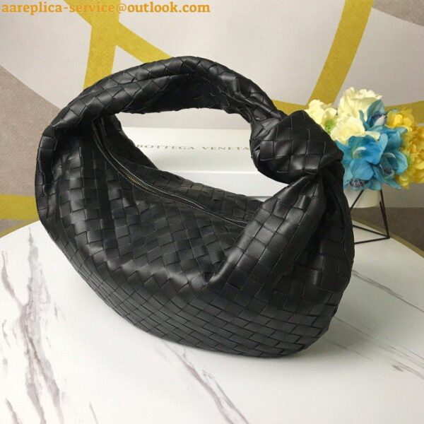 Replica Bottega Veneta BV Jodie Small Bag In Black Intrecciato Lambskin 4