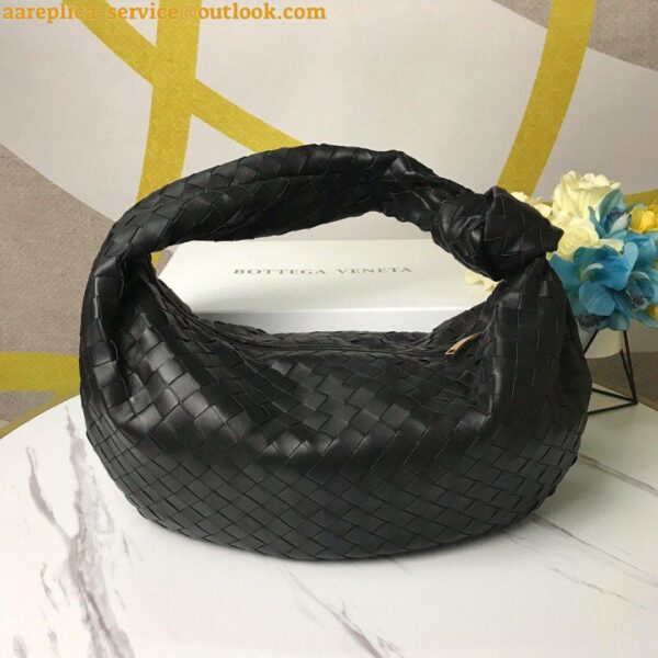 Replica Bottega Veneta BV Jodie Small Bag In Black Intrecciato Lambskin 5