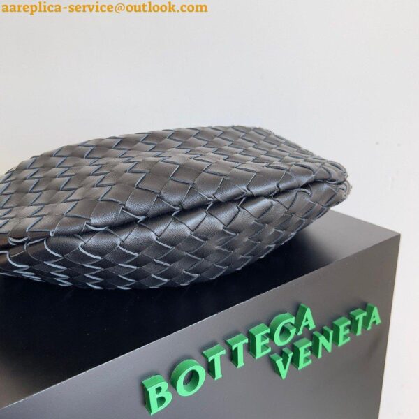 Replica Bottega Veneta Sardine Small Bag In Black Intrecciato Lambskin 10