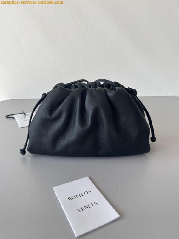 Replica Bottega Veneta Mini Pouch with Strap in Black Calfskin 5