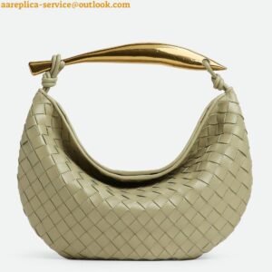 Replica Bottega Veneta Sardine Small Bag In Travertine Intrecciato Lambskin