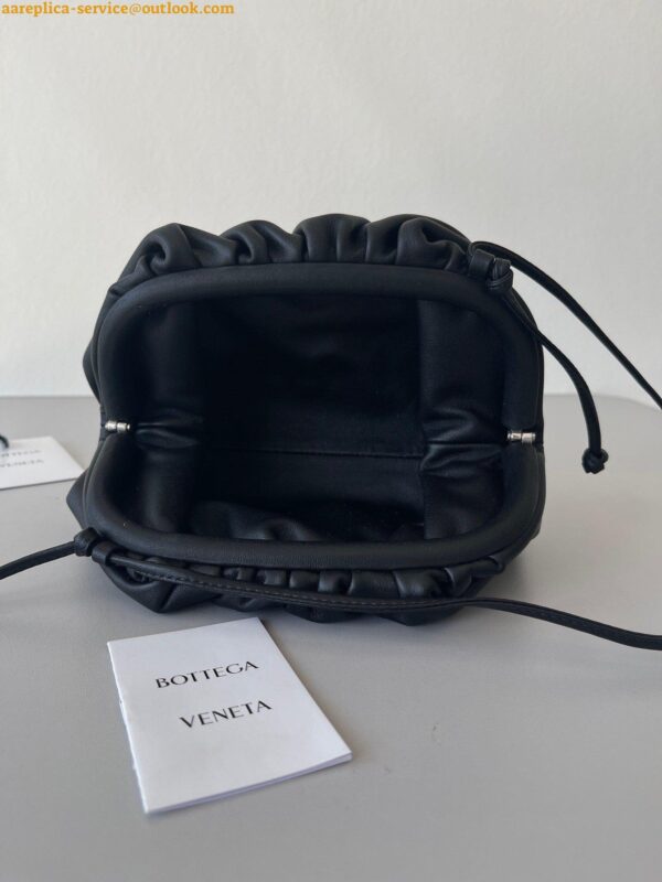 Replica Bottega Veneta Mini Pouch with Strap in Black Calfskin 12