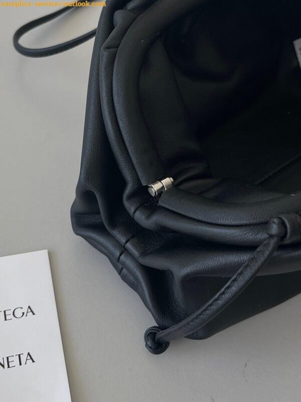 Replica Bottega Veneta Mini Pouch with Strap in Black Calfskin 13