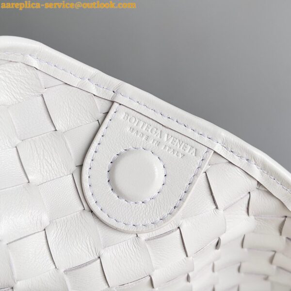 Replica Bottega Veneta Sardine Small Bag In White Intrecciato Lambskin 13