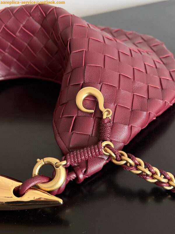 Replica Bottega Veneta Sardine Small Bag with Chain in Barolo Lambskin 9