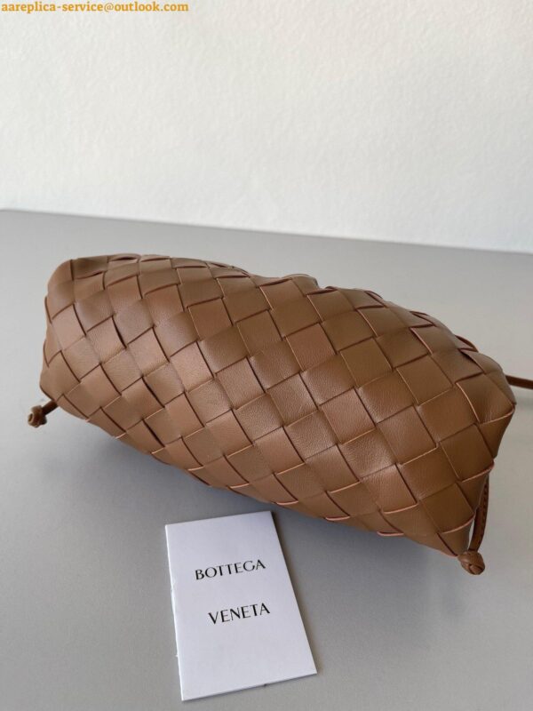 Replica Bottega Veneta Mini Pouch with Strap in Caramel Intrecciato Lambskin 5