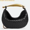 Replica Bottega Veneta Sardine Small Bag with Chain in Barolo Lambskin